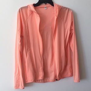Uniqlo pink workout jacket size XS